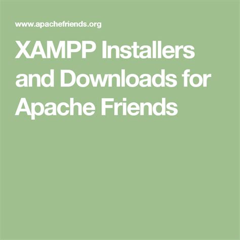XAMPP Installers and Downloads for Apache Friends.